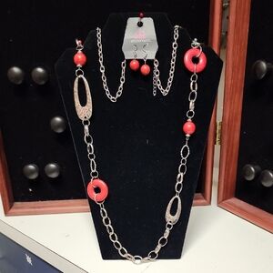 Paparazzi Necklace - Artisan Artifact - Red